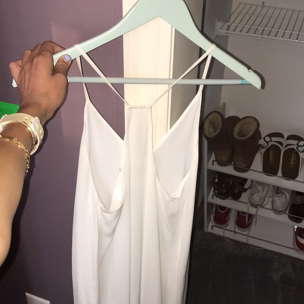 Alice + Olivia white light material dress